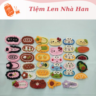 Kẹp tóc bằng len handmade siêu dễ thương