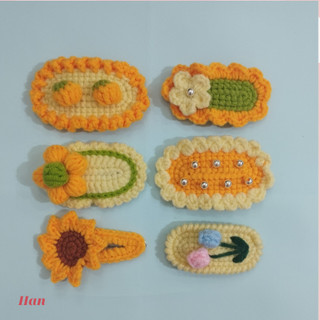 Kẹp tóc bằng len handmade siêu dễ thương