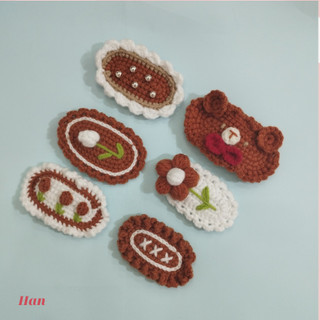 Kẹp tóc bằng len handmade siêu dễ thương