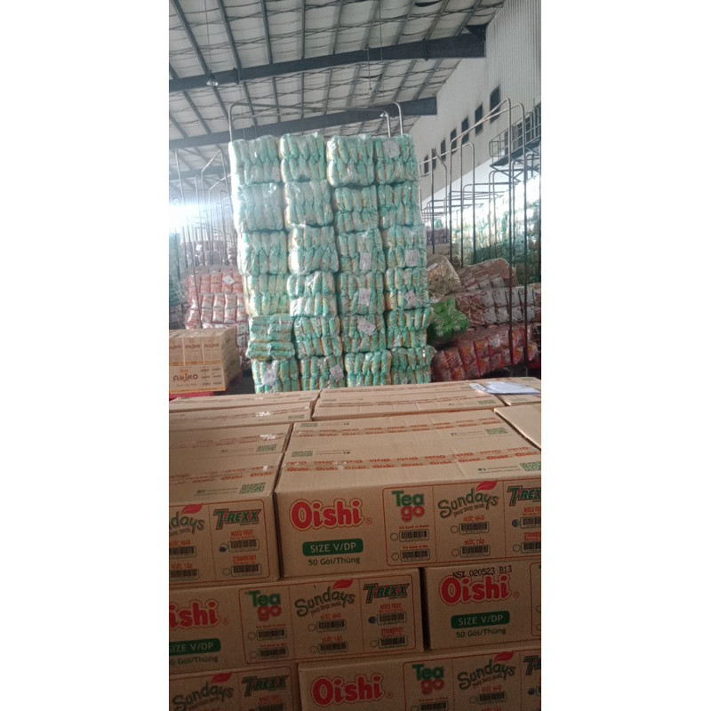 Combo 1 thùng Nước trái cây TeaGo - oishi 50 túi, mỗi túi 180ml đủ vị giá sinh viên