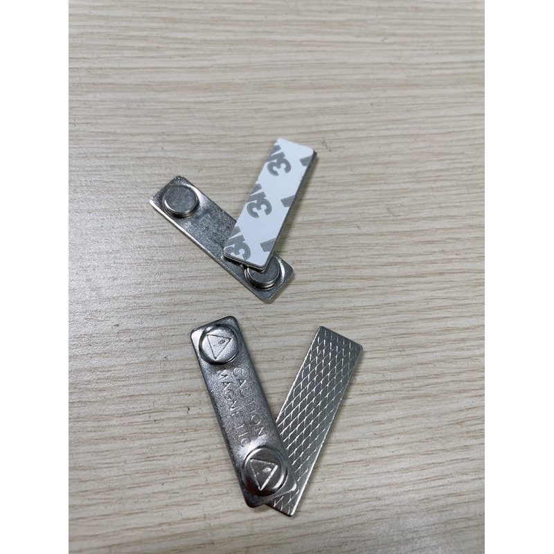 Nam châm cài áo 2 nút dài KT 45x13mm-nam châm khuy áo -nam châm thẻ tên