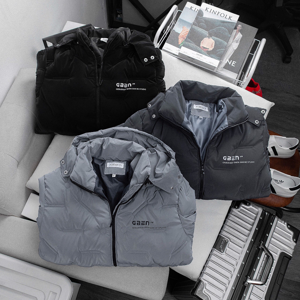 Áo khoác nam mùa đông, áo phao nam dập vân siêu đẹp.