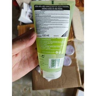 [Chính Hãng] Sữa Rửa Mặt Simple Lành Tính Sạch Da