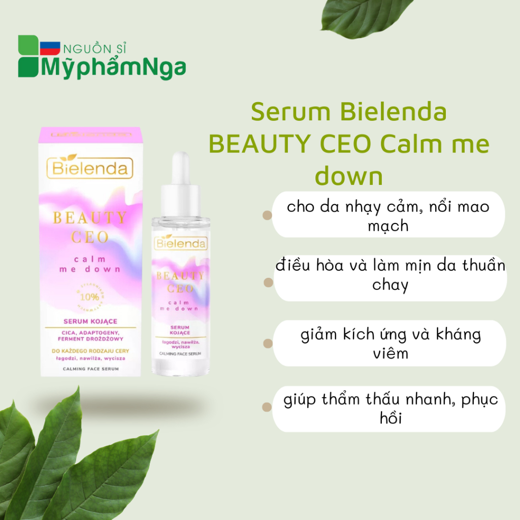 Serum Bielenda BEAUTY CEO Calm me down cho da nhạy cảm