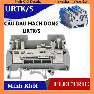 Cầu đấu mạch dòng URTK/S,cầu đấu dây urtk, cầu đấu uk, terminal urtks. domino urtk-s,hàng kẹp nối dây điện,hàng kẹp mạch