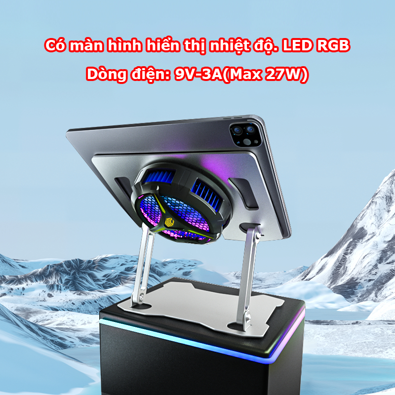 Quạt tản nhiệt sò lạnh IPAD,Tản nhiệt sò nóng lạnh 27W siêu lạnh dành cho máy tính bảng TC-3MAX