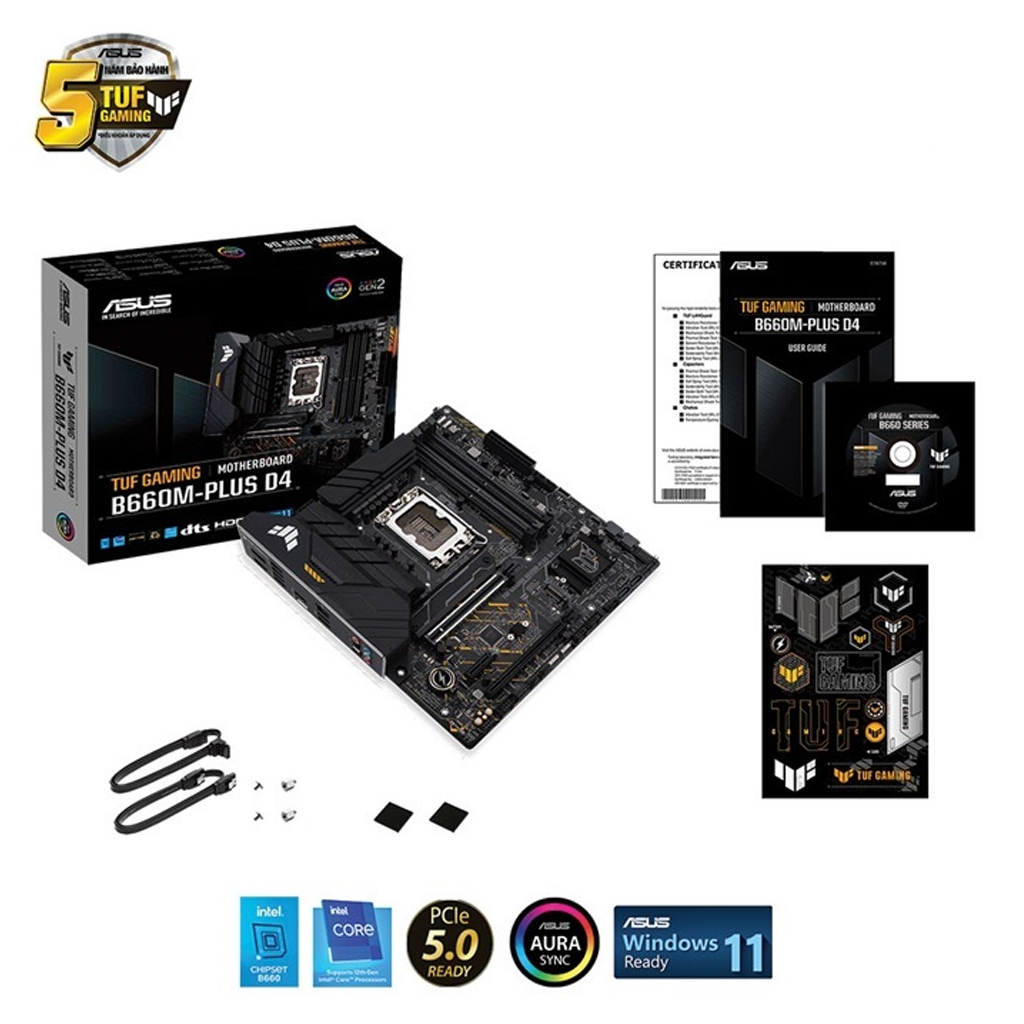 Mainboard Asus TUF Gaming B660m Plus wifi D4 - b660m tuf wifi plus - chính hãng BH 36 tháng