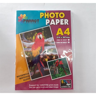 Giấy in ảnh parrot 230gsm a4 1 mặt bóng