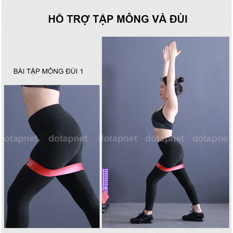 Dây MiniBand, Dây Cao Su Kháng Lực Tập Mông, Chân Đàn Hồi