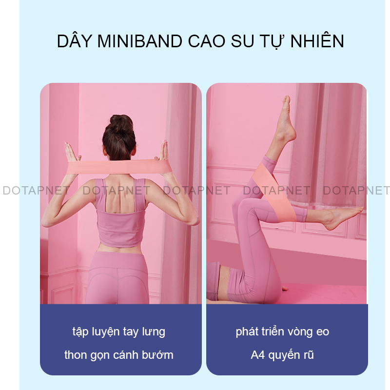Dây MiniBand, Dây Cao Su Kháng Lực Tập Mông, Chân Đàn Hồi