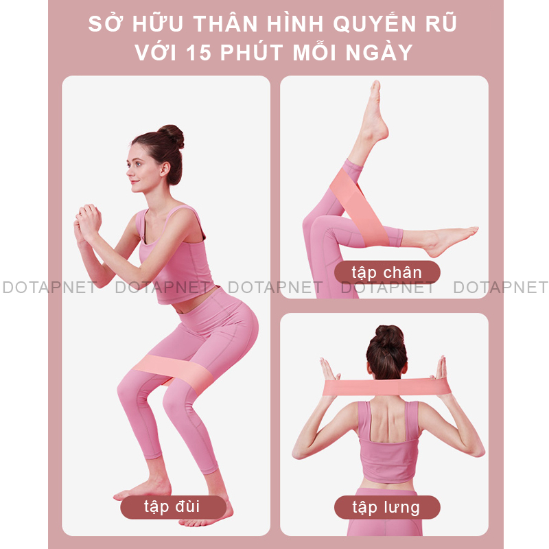 Dây MiniBand, Dây Cao Su Kháng Lực Tập Mông, Chân Đàn Hồi