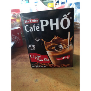cà phê phố sữa đá 10 gói lớn x24g