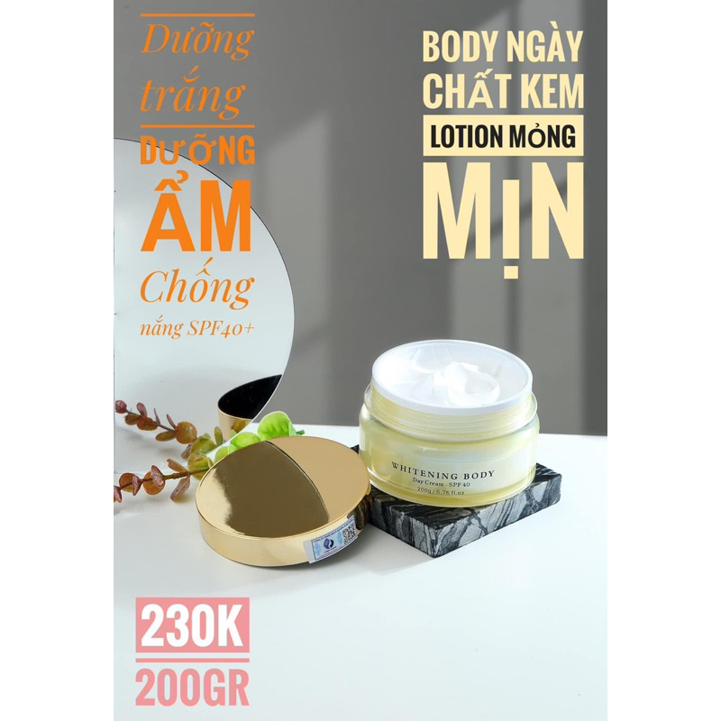 Kem body phân tử nước spf 40
