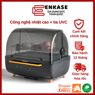Máy sấy và tiệt trùng chén bát Heimchef 70 lít Hàn Quốc, Sấy và tiệt trùng bằng nhiệt độ cao và tia UVC
