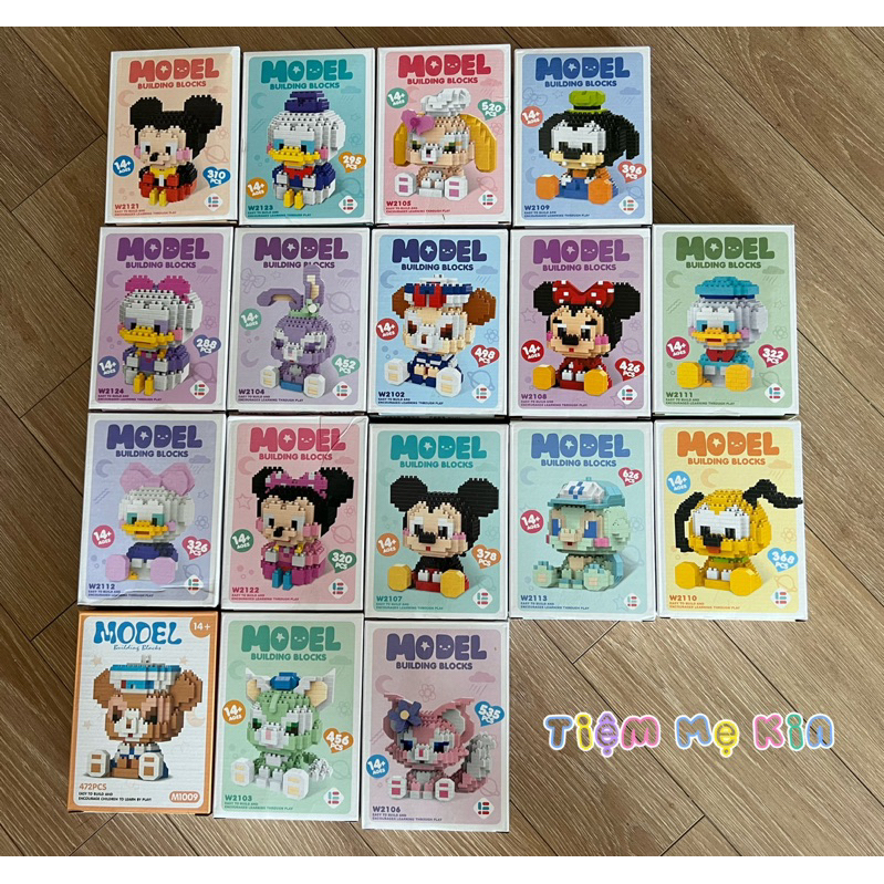 Disney Mô hình Động Vật mini 3D Dễ Thương cho bé MODEL