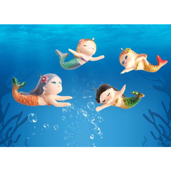 Mô hình thợ lặn dùng có kèm bòng khí trang trí terrarium/ mô hình trang trí/ bể cá/ bể thủy sinh