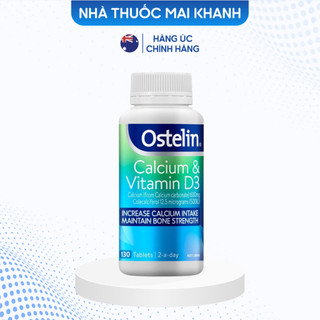 Canxi bầu Úc Ostelin Calcium & Vitamin D3 130 viên