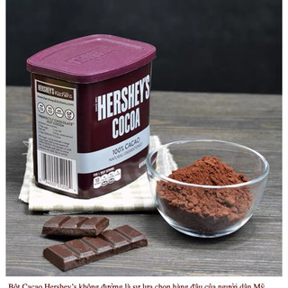 [Siêu Rẻ] HSD 4/2025 Bột Cacao Hershey's Cocoa Nguyên Chất Hộp 226g Hàng MỸ xiuson