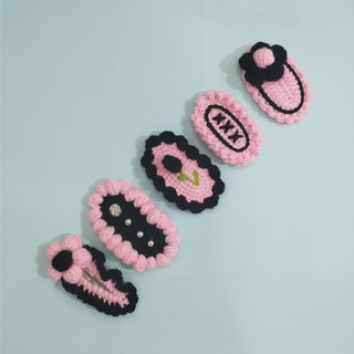 Kẹp tóc bằng len handmade siêu dễ thương
