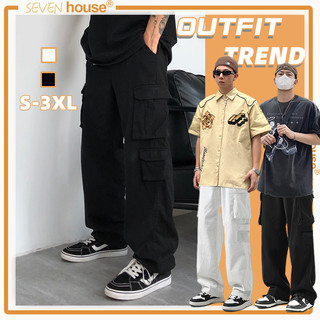 Quần kaki túi hộp thời trang quần túi hộp boy phố quần dài phong cách hàn quốc quần hộp hiphop quần cargo
