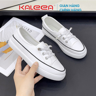 Giày thể thao lười cho nữ chất liệu da - kaleea t99