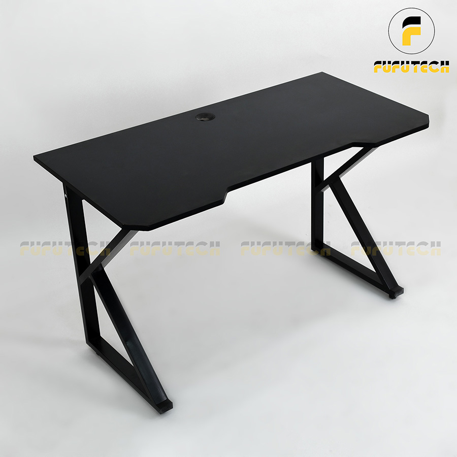 Bàn Gaming chữ K kích thước 1 mét 4  dùng để máy tính, CPU, Chân sắt mặt gỗ MDF cao cấp