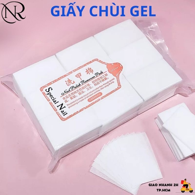 Giấy Chùi Gel, Giấy Lau Gel Hàng Loại 1 Không Xù Lông - Nails Red