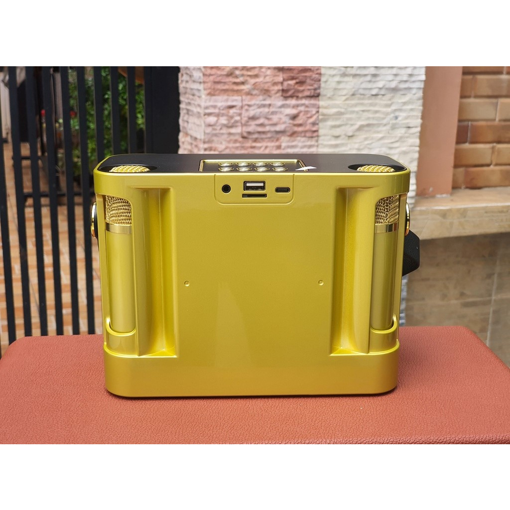 Loa Bluetooth Hát Karaoke YS-219 Tặng Kèm 2 Mic Nghe Nhạc Cực Đã Âm Bass Cực Mạnh Loa Bluetooth Mini Bảo Hành 12 Tháng