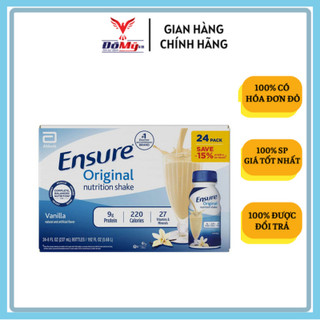 Sữa Ensure nước hương vanilla 237ml 24 chai nhập từ Mỹ dành cho mọi lứa tuổi