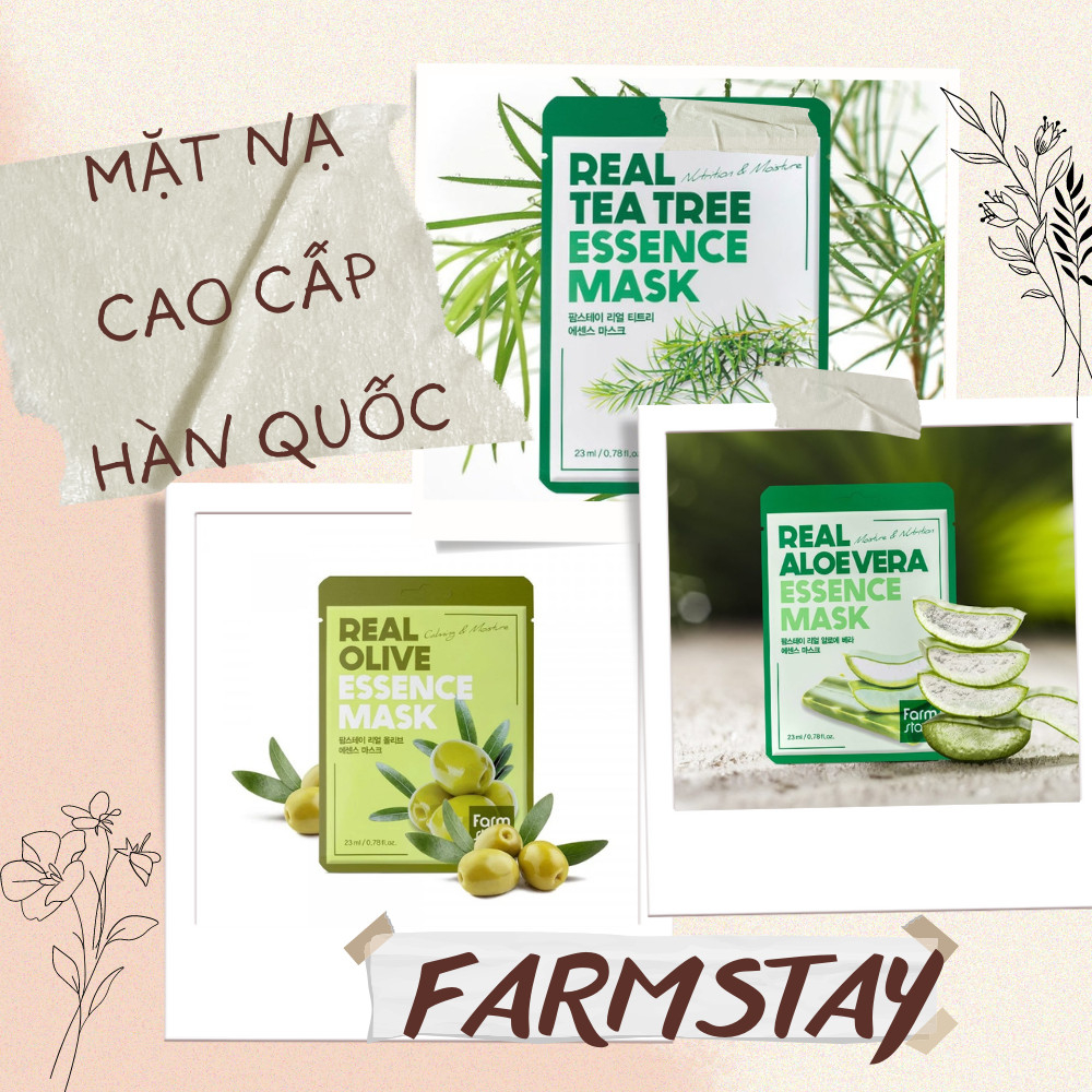 Mặt nạ cấp ẩm Hàn Quốc The rucy Farmstay Real 23ml ( 10 miếng)