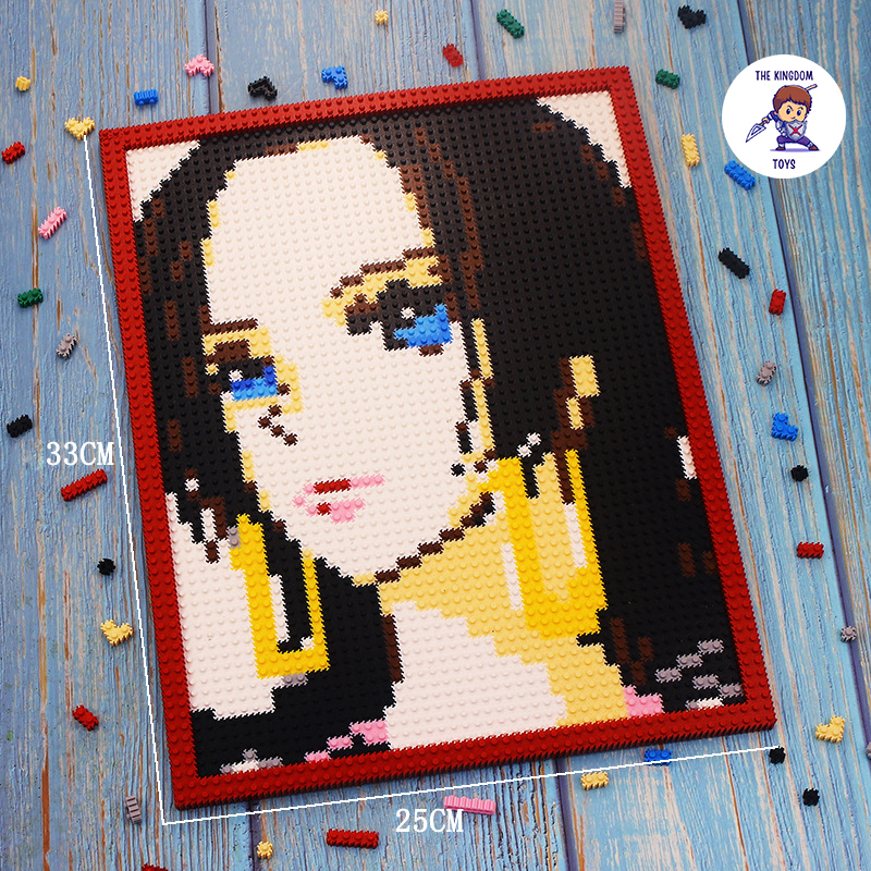 Đồ Chơi Lắp Ráp LINKGO Mô Hình Tranh Nhân Vật Luffy, Zoro, Boa, Sasuke, Kakashi Trong One Piece, Naruto, Đảo Hải Tặc