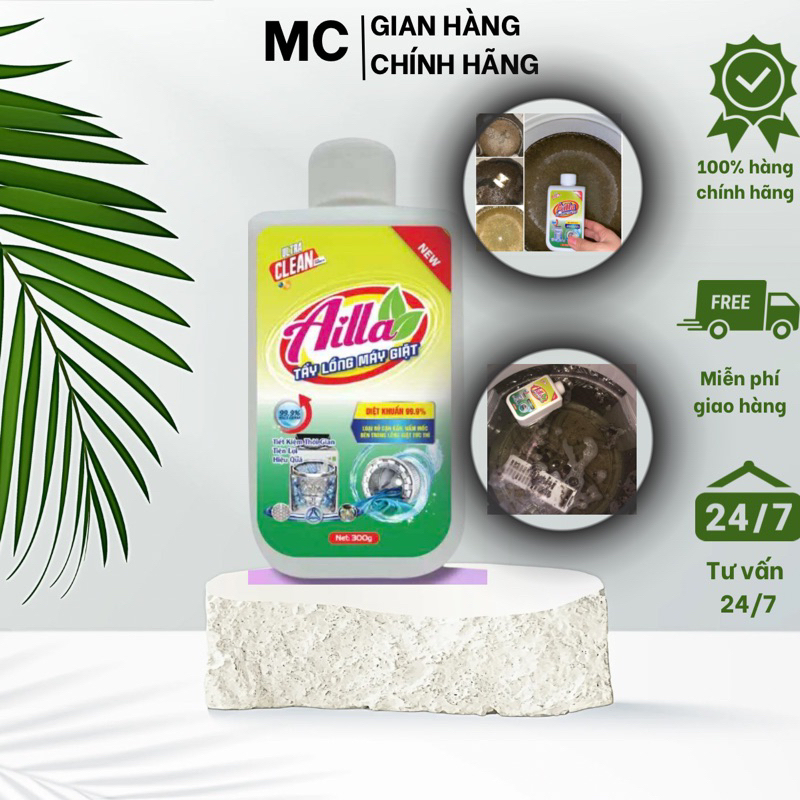 Tẩy Vệ Sinh, Cặn Bẩn Lồng Máy Giặt Cao Cấp Ailla