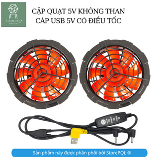 Cặp quạt áo điều hòa hàng 12V không chổi than cho áo điều hòa