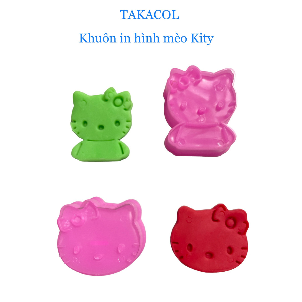 Bộ 2 khuôn ấn chơi kèm đất nặn, bột nặn, có thể dùng làm bánh quy