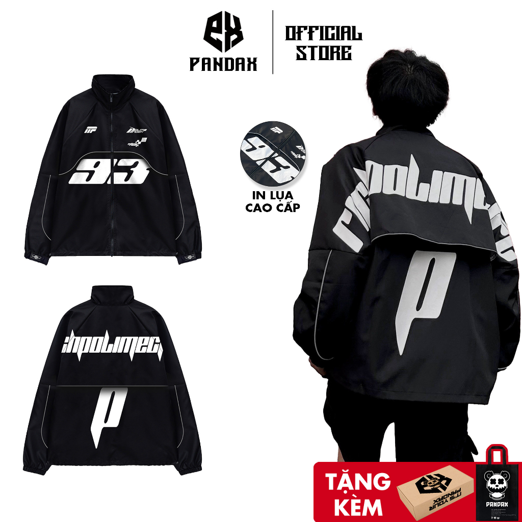 Áo khoác dù racing Pandax polime , jacket local brand unisex nam nữ , áo gió chống nắng form rộng