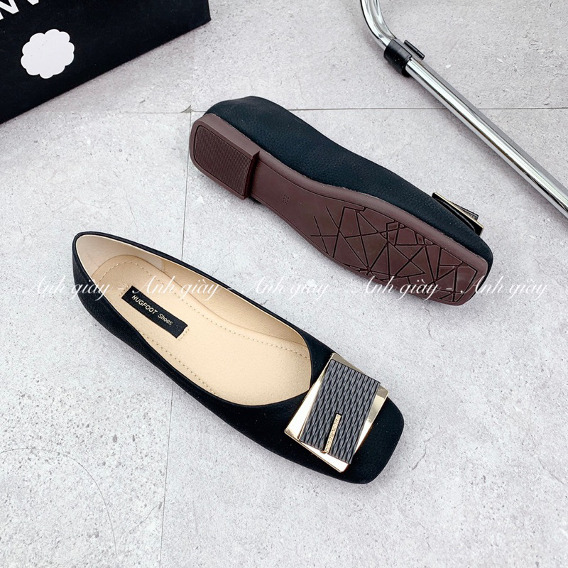 GB12 - Giày bệt mũi vuông khoá vuông đá lì đế dẻo mềm êm hàng loại 1 phù hợp đi chơi k đi học, đi làm, du lịch