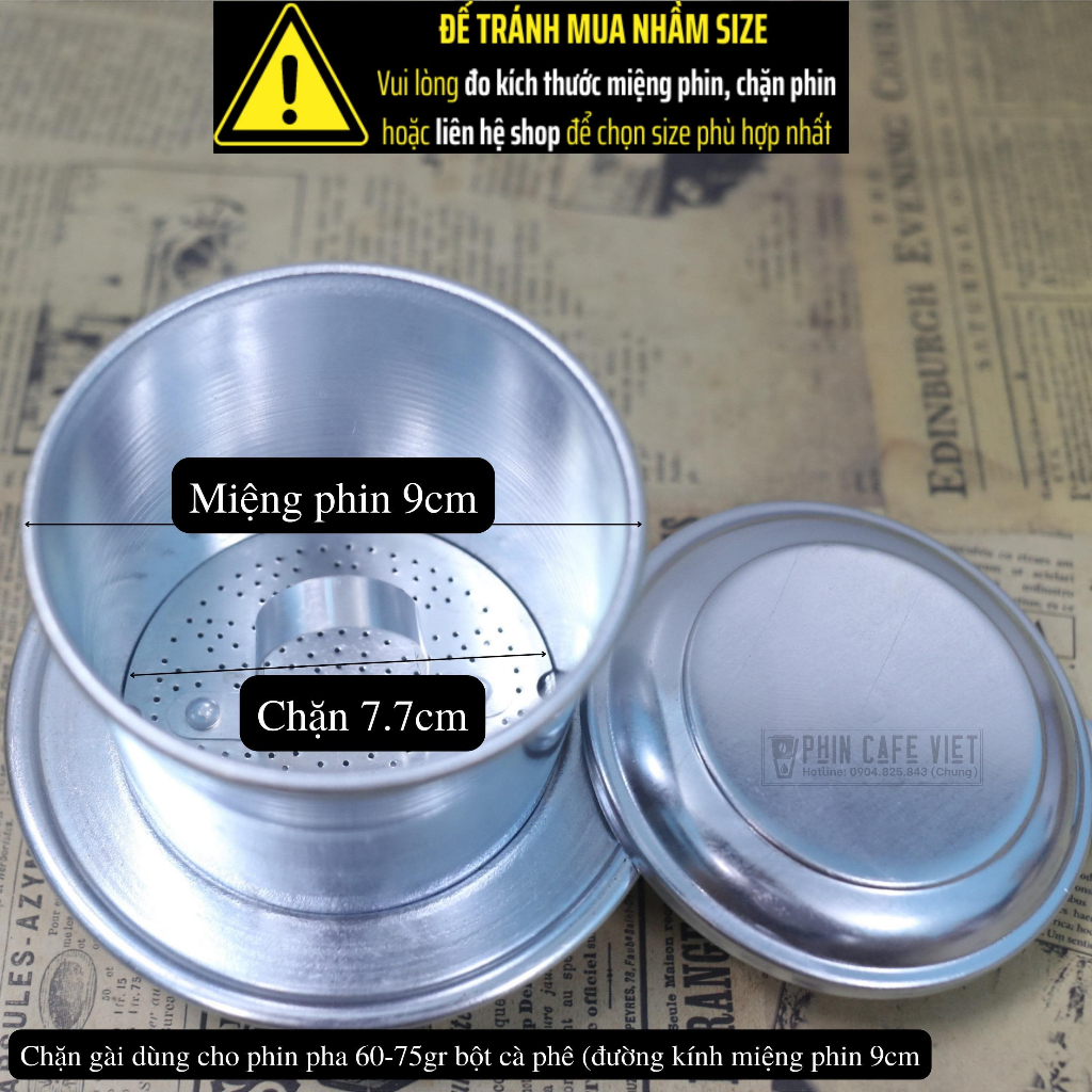Tim, ruột, lõi, chặn gài, nén phin cà phê bằng nhôm