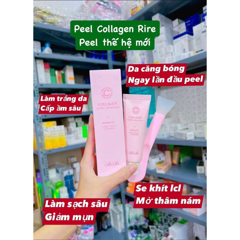 Peel collagen không bong căng bóng chuẩn gái hàn