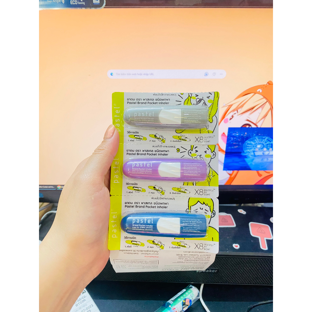 Ống Hít Thông Mũi Pastel - Pocket Inhaler - Giao Ngẫu Nhiên