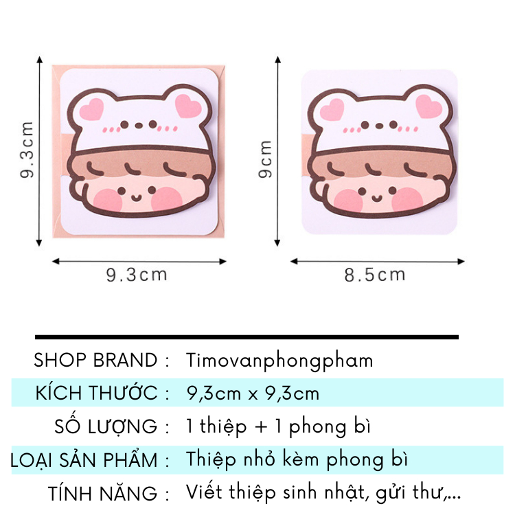 Thiệp Sinh Nhật Chúc Mừng Decor Handmade Set Quà Tặng Timo GQ15