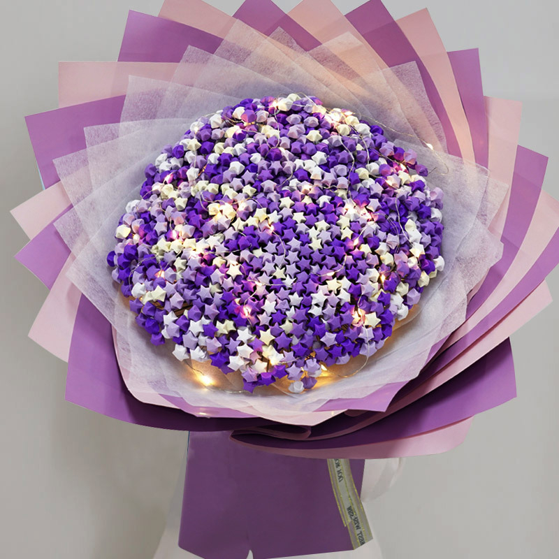 Giấy Gấp Ngôi Sao 1000 Tờ Origami Hạc Thủ Công Nhiều Màu Quà Handmade QT40