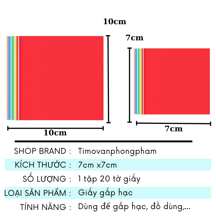 Giấy Gấp Origami Hạc Sao Thủ Công Nhiều Màu Pastel Quà Handmade QT12