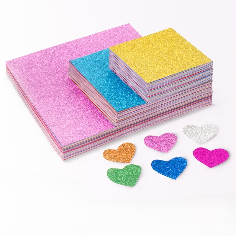 Giấy Gấp Hạc Origami Sao Kim Tuyến Thủ Công Nhiều Màu Quà Handmade QT12