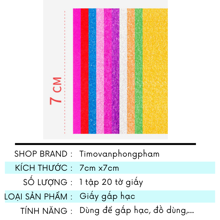 Giấy Gấp Hạc Origami Sao Kim Tuyến Thủ Công Nhiều Màu Quà Handmade QT12