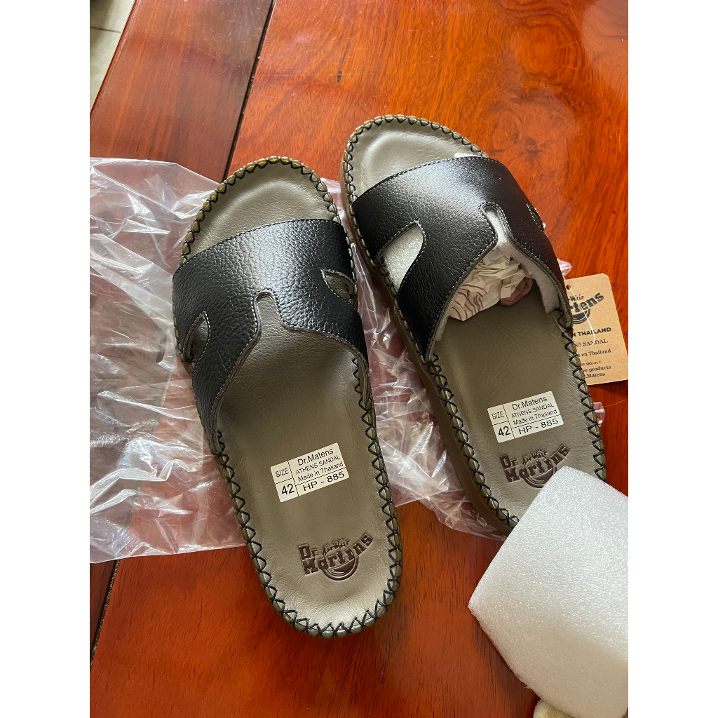 Dép da Dr Thái Lan chữ H, dép da bò, đế cao su siêu bền