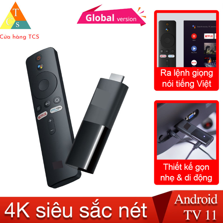 Mi Stick TV 4K Quốc Tế Full Tiếng Việt XMMi TV Stick 4K MDZ27AA