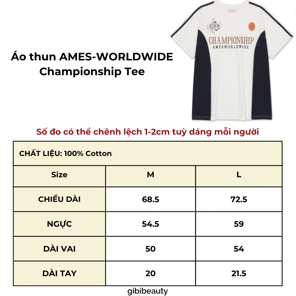 Áo thun AMES Worldwide Championship Tee