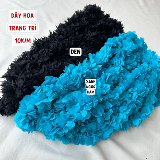 Vải Dây Hoa - dây chun ( dây thun quần)sợi dây dài trang trí cổ- viền áo- bèohy