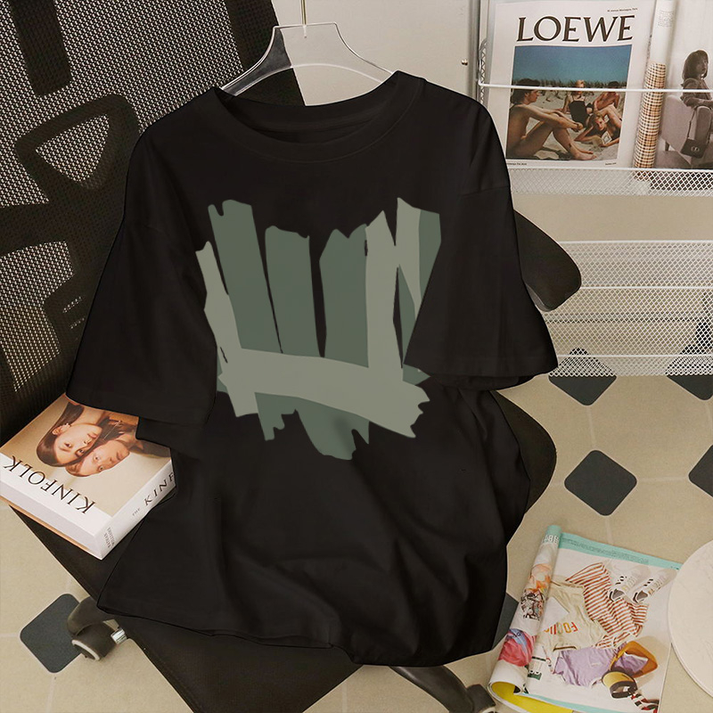 Áo thun unisex IFXBYT A2588 100% cotton dáng rộng phong cách đường phố ulzzang