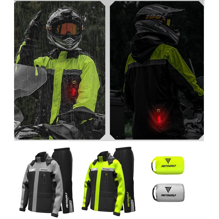 Bộ áo mưa MOTOWOLF MDL0402 - áo mưa bộ cao cấp